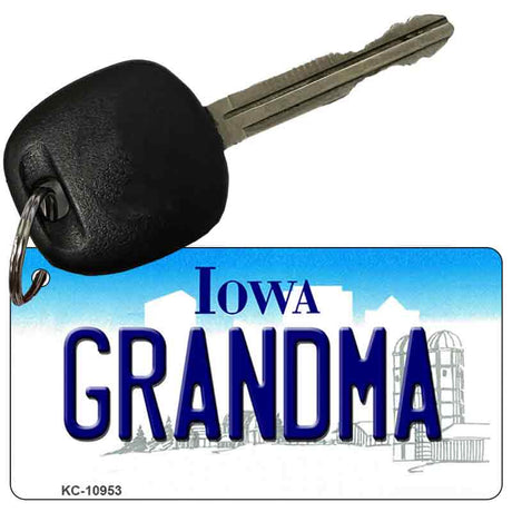 Grandma Iowa State License Plate Tag Novelty Key Chain KC-10953