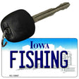 Fishing Iowa State License Plate Tag Novelty Key Chain KC-10957