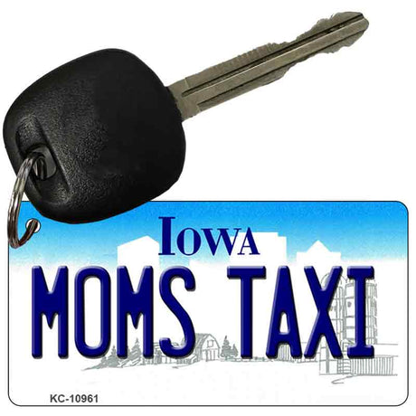 Moms Taxi Iowa State License Plate Tag Novelty Key Chain KC-10961