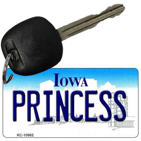 Princess Iowa State License Plate Tag Novelty Key Chain KC-10962