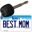 Best Mom Iowa State License Plate Tag Novelty Key Chain KC-10969