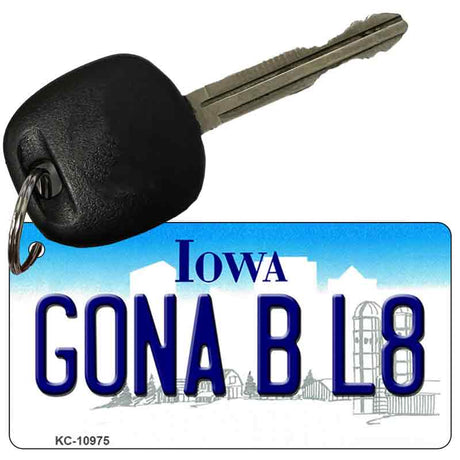 Gona B L8 Iowa State License Plate Tag Novelty Key Chain KC-10975