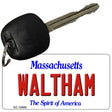 Waltham Massachusetts State License Plate Tag Key Chain KC-10985