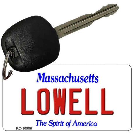 Lowell Massachusetts State License Plate Tag Key Chain KC-10986