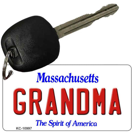 Grandma Massachusetts State License Plate Tag Key Chain KC-10997