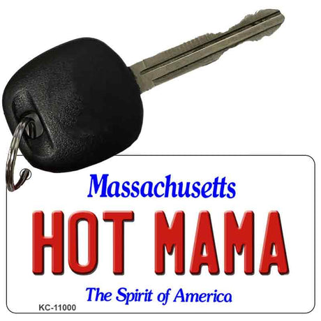 Hot Mama Massachusetts State License Plate Tag Key Chain KC-11000