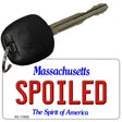 Spoiled Massachusetts State License Plate Tag Key Chain KC-11002