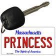 Princess Massachusetts State License Plate Tag Key Chain KC-11009