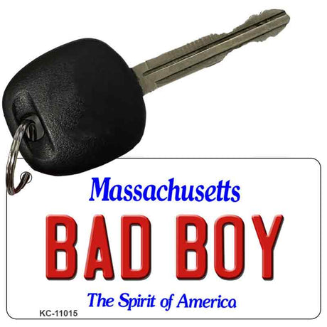 Bad Boy Massachusetts State License Plate Tag Key Chain KC-11015