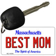 Best Mom Massachusetts State License Plate Tag Key Chain KC-11016