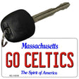 Go Celtics Massachusetts State License Plate Tag Key Chain KC-11019