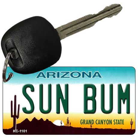 Sun Bum Arizona State License Plate Tag Key Chain KC-1101