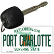 Port Charlotte Florida State License Plate Tag Key Chain KC-11023