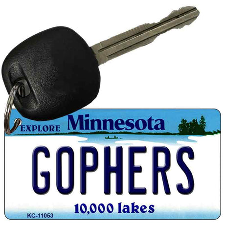 Gophers Minnesota State License Plate Tag Novelty Key Chain KC-11053