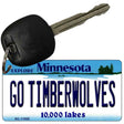 Go Timberwolves Minnesota State License Plate Tag Novelty Key Chain KC-11055