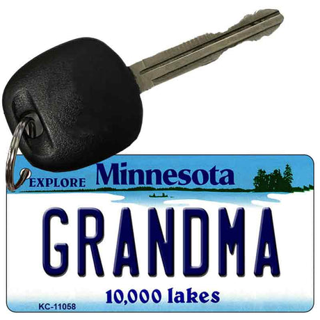 Grandma Minnesota State License Plate Tag Novelty Key Chain KC-11058