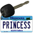 Princess Minnesota State License Plate Tag Novelty Key Chain KC-11072