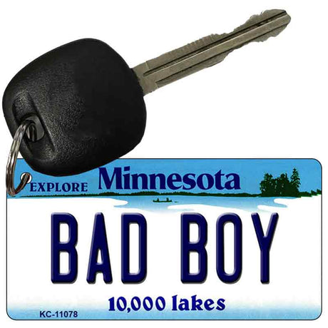 Bad Boy Minnesota State License Plate Tag Novelty Key Chain KC-11078