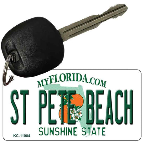 St Pete Beach Florida State License Plate Tag Key Chain KC-11084