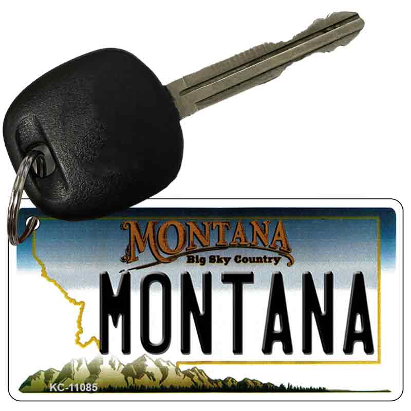 Montana State License Plate Tag Novelty Key Chain KC-11085