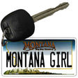 Montana Girl State License Plate Tag Novelty Key Chain KC-11088