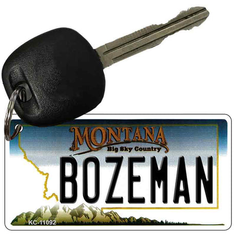 Bozeman Montana State License Plate Tag Novelty Key Chain KC-11092