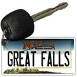 Great Falls Montana State License Plate Tag Novelty Key Chain KC-11094