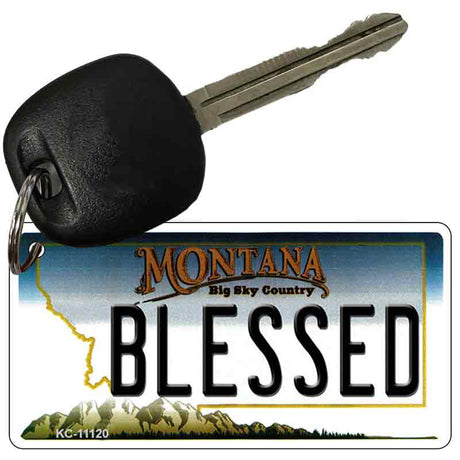 Blessed Montana State License Plate Tag Novelty Key Chain KC-11120