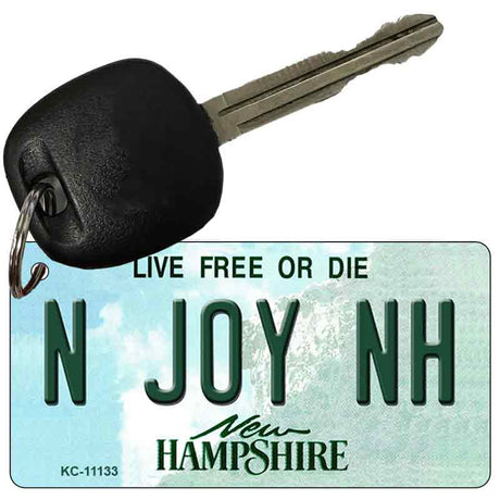 N Joy NH New Hampshire State License Plate Tag Key Chain KC-11133