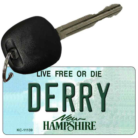 Derry New Hampshire State License Plate Tag Key Chain KC-11139