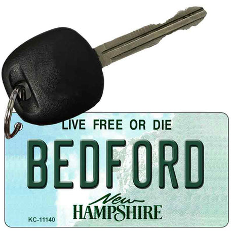 Bedford New Hampshire State License Plate Tag Key Chain KC-11140