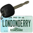 Londonderry New Hampshire State License Plate Tag Key Chain KC-11141