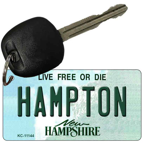 Hampton New Hampshire State License Plate Tag Key Chain KC-11144