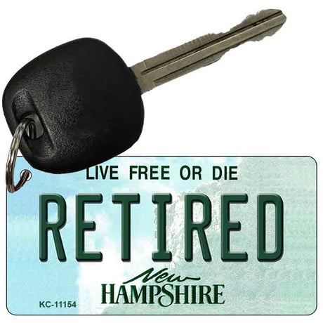 Retired New Hampshire State License Plate Tag Key Chain KC-11154