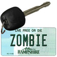 Zombie New Hampshire State License Plate Tag Key Chain KC-11156