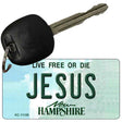 Jesus New Hampshire State License Plate Tag Key Chain KC-11158