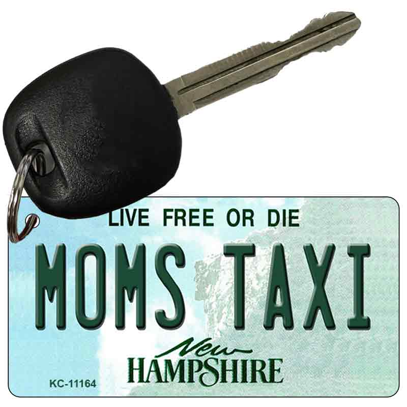 Moms Taxi New Hampshire State License Plate Tag Key Chain KC-11164