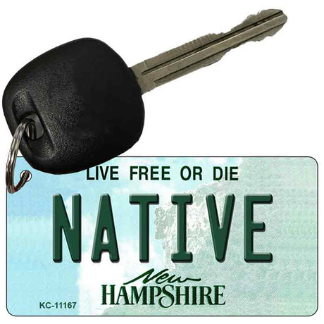 Native New Hampshire State License Plate Tag Key Chain KC-11167