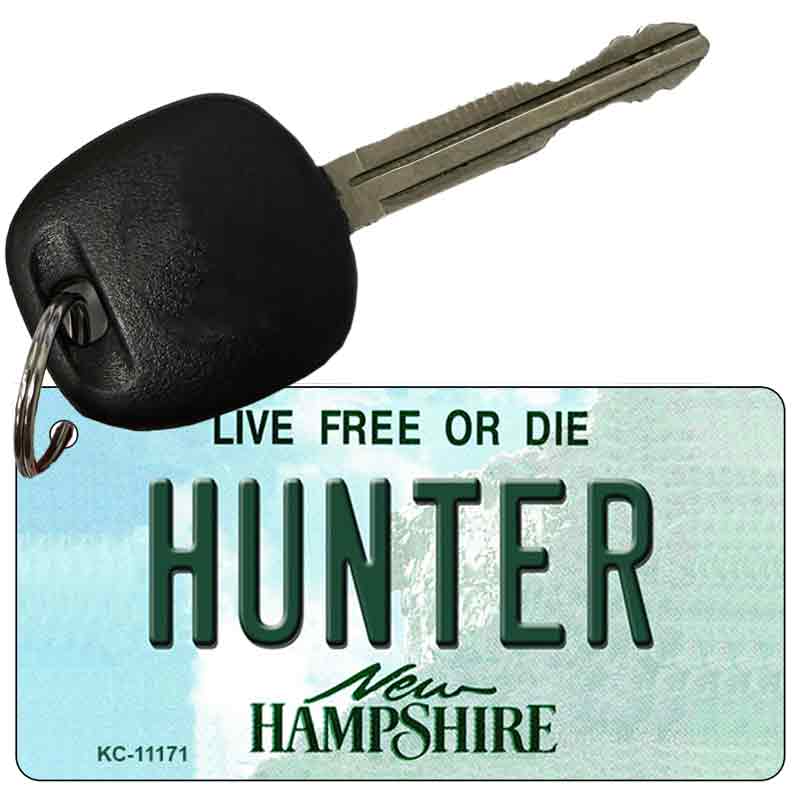 Hunter New Hampshire State License Plate Tag Key Chain KC-11171