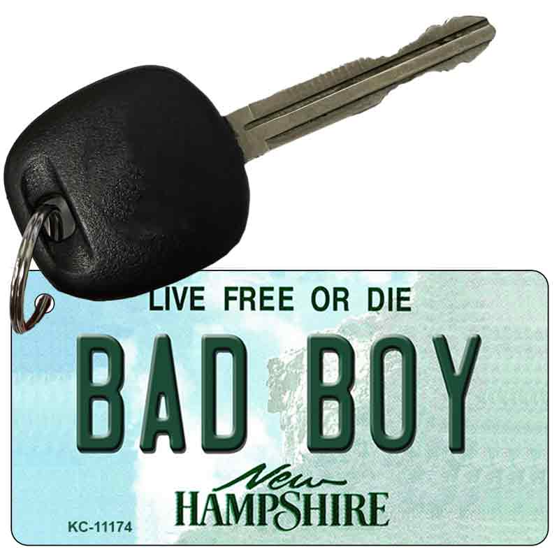 Bad Boy New Hampshire State License Plate Tag Key Chain KC-11174