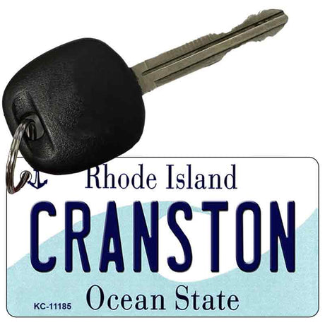 Cranston Rhode Island License Plate Tag Novelty Key Chain KC-11185