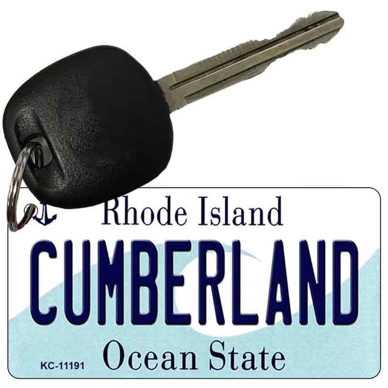 Cumberland Rhode Island License Plate Tag Novelty Key Chain KC-11191