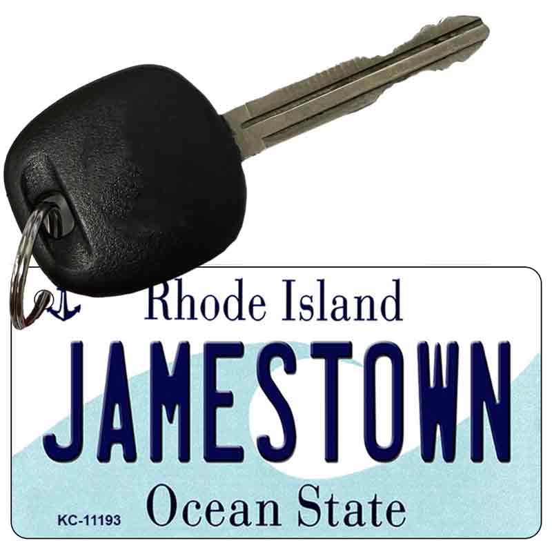 Jamestown Rhode Island License Plate Tag Novelty Key Chain KC-11193