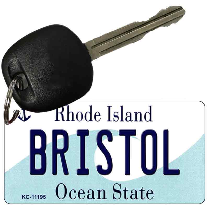 Bristol Rhode Island License Plate Tag Novelty Key Chain KC-11195