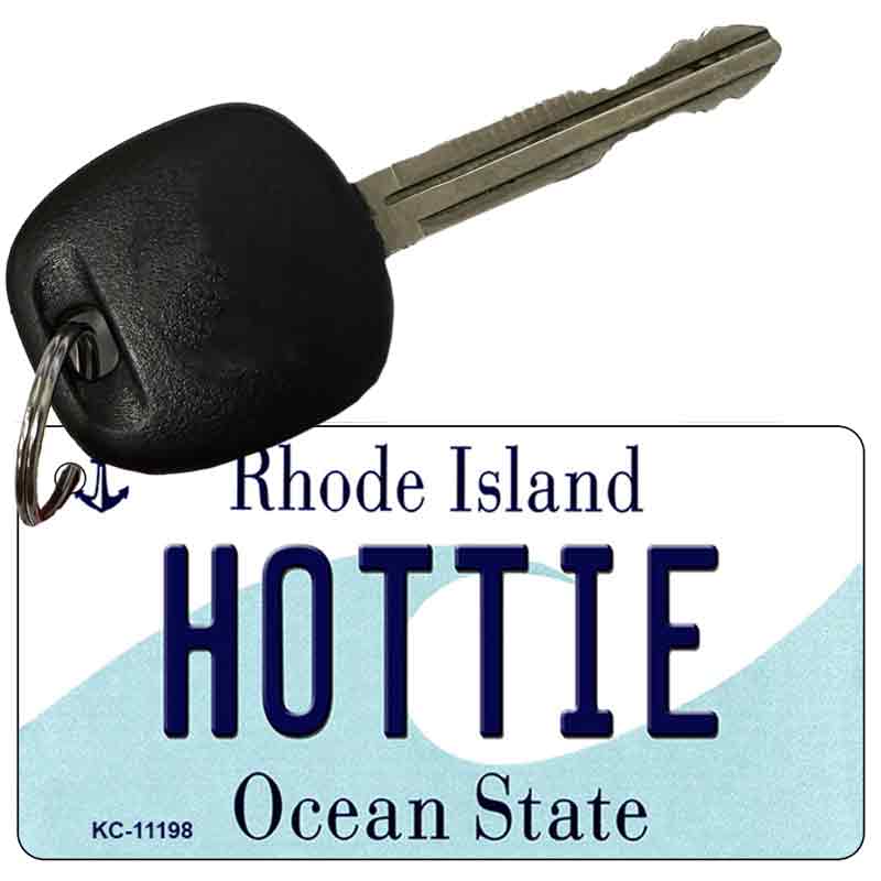 Hottie Rhode Island License Plate Tag Novelty Key Chain KC-11198