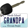 Grandpa Rhode Island License Plate Tag Novelty Key Chain KC-11200