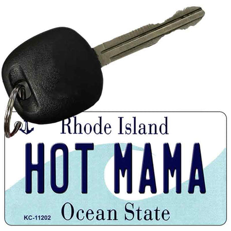 Hot Mama Rhode Island License Plate Tag Novelty Key Chain KC-11202