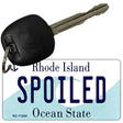 Spoiled Rhode Island License Plate Tag Novelty Key Chain KC-11204