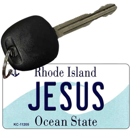 Jesus Rhode Island License Plate Tag Novelty Key Chain KC-11205