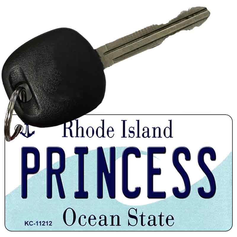 Princess Rhode Island License Plate Tag Novelty Key Chain KC-11212